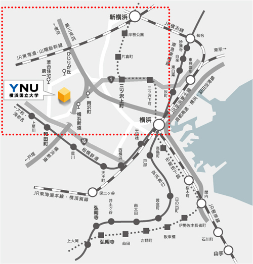 大学周辺地図